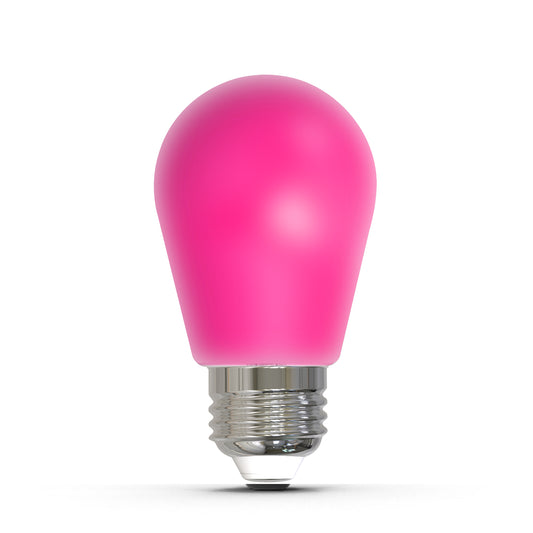 Bulbrite 776155 25-Watt Equivalent Ceramic Pink Color S14 Weatherproof Outdoor E26 Medium Base LED Light Bulb