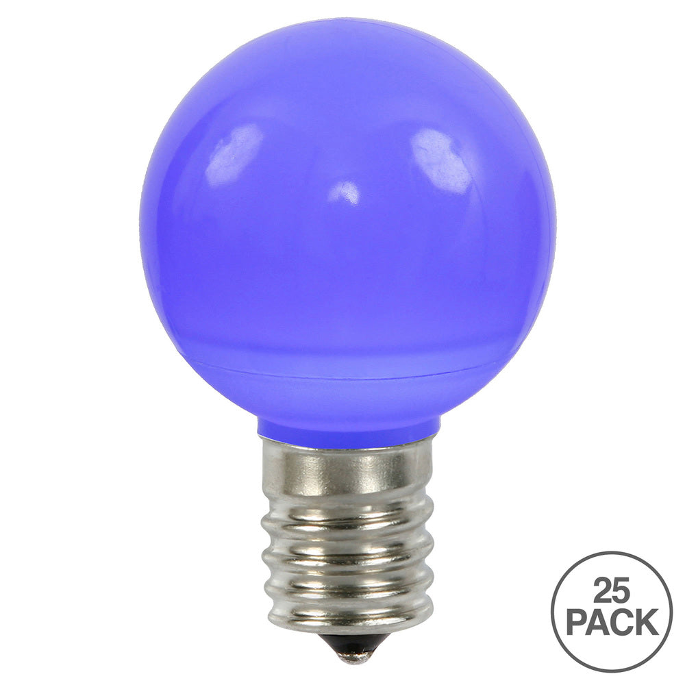 Vickerman G50 Blue Ceramic LED Replacement Bulb package of 25