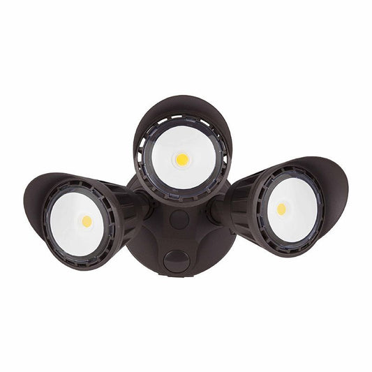 Westgate Dimmable LED Flood Lights, Outdoor Lighting, 30W, 2800 Lumens, 5000K, Bronze Finish, Dimmable