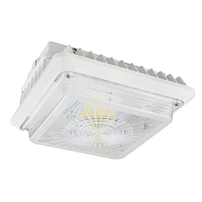 Westgate LED Parking Garage Light, 75W, 5000K, UL Listed, Outdoor Lighting, 75W, 9700 Lumens, 5000K, White Finish, 0~10V Dimmable