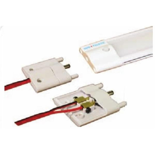 Westgate Plastic Junction Connector For Hard Wiring The LED UC Series White, Undercabinet Lighting