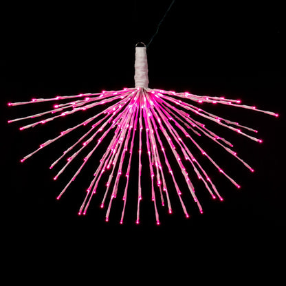 Vickerman 240Lt x 32" White Starburst Pink 5mm LED Lights.