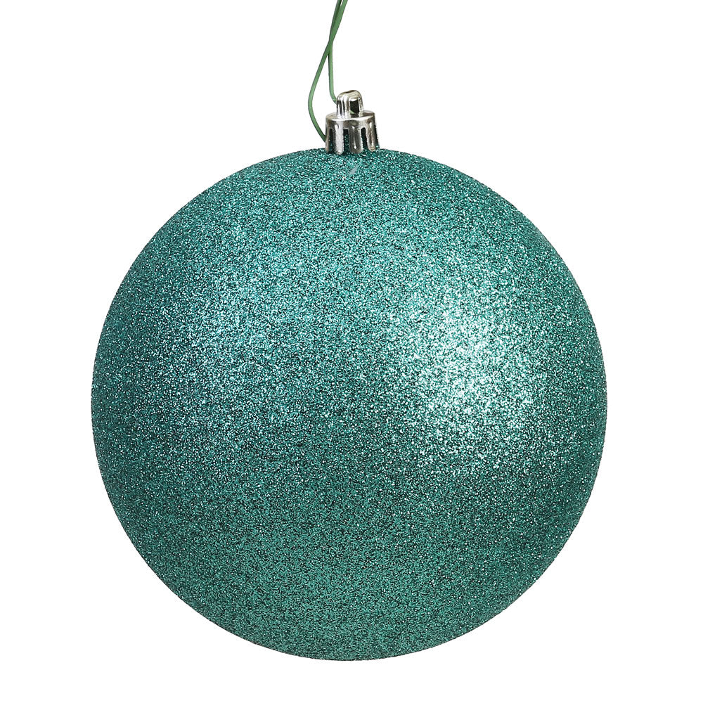 Vickerman 6" Sea Foam Glitter Ball Ornament 4 per Bag