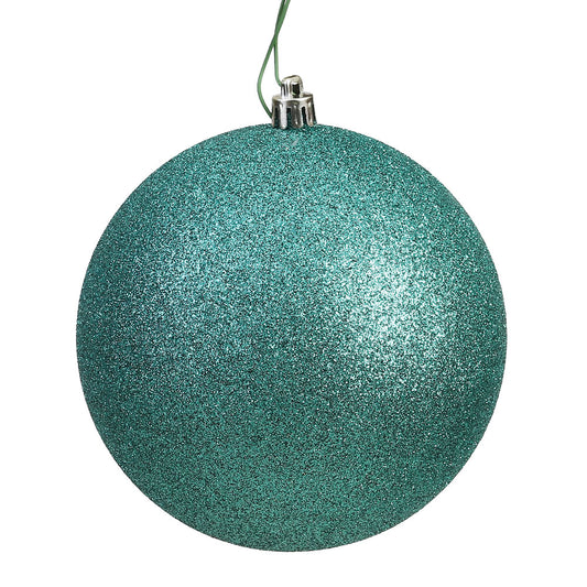 Vickerman 6" Sea Foam Glitter Ball Ornament 4 per Bag