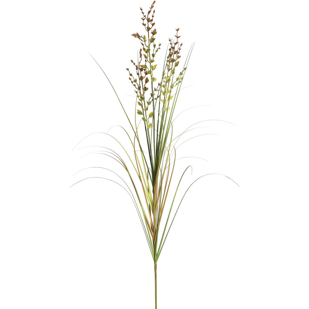 Vickerman 43" PVC Artificial Green and Brown Grass and Plastic Spray. Includes 6 sprays per pack.