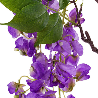 Vickerman 56" Artificial Purple Wisteria And Foliage Hanging Spray