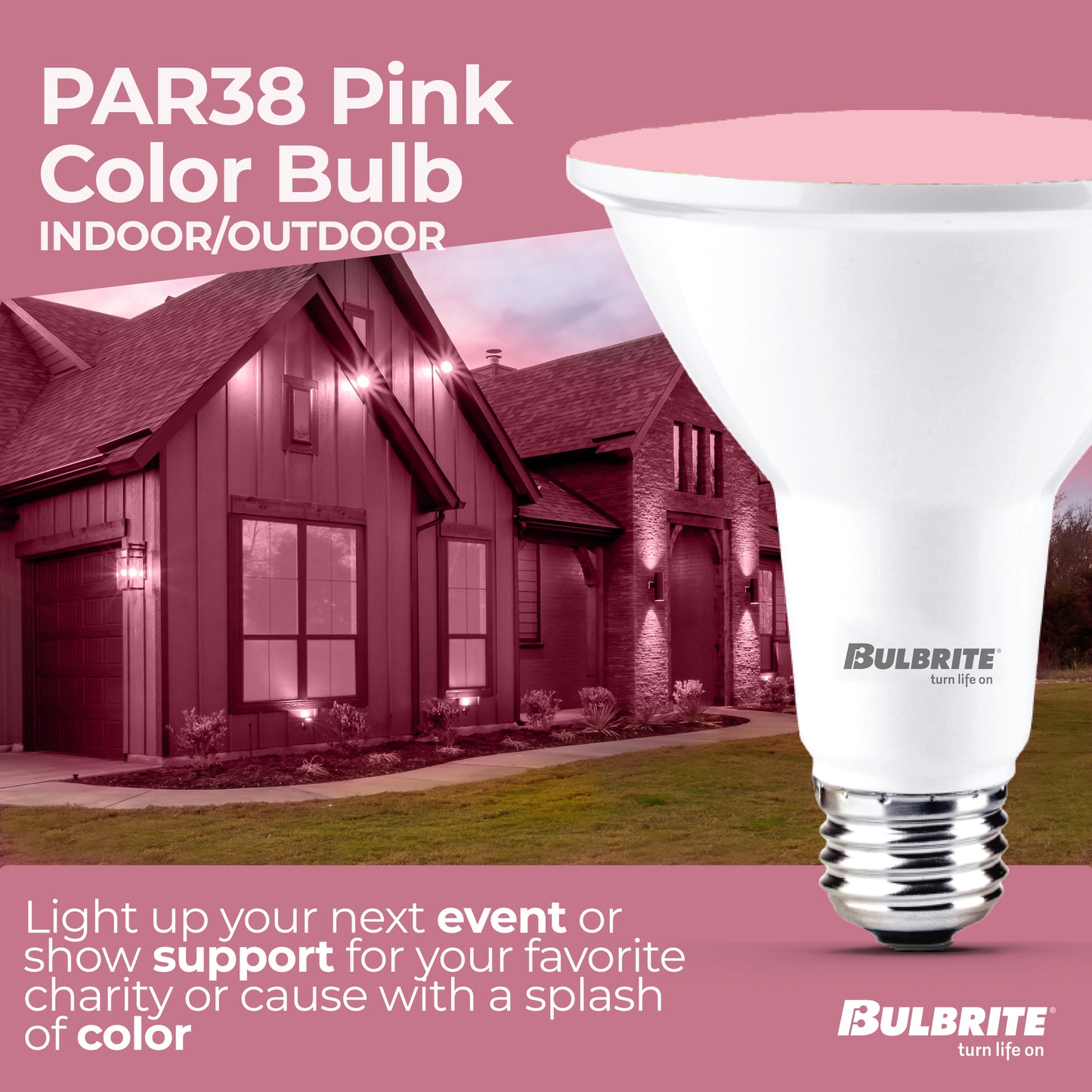 Bulbrite 772504 90-Watt Equivalent, Blue Color PAR38 Weatherproof Outdoor E26 Medium Base Flood LED Light Bulb