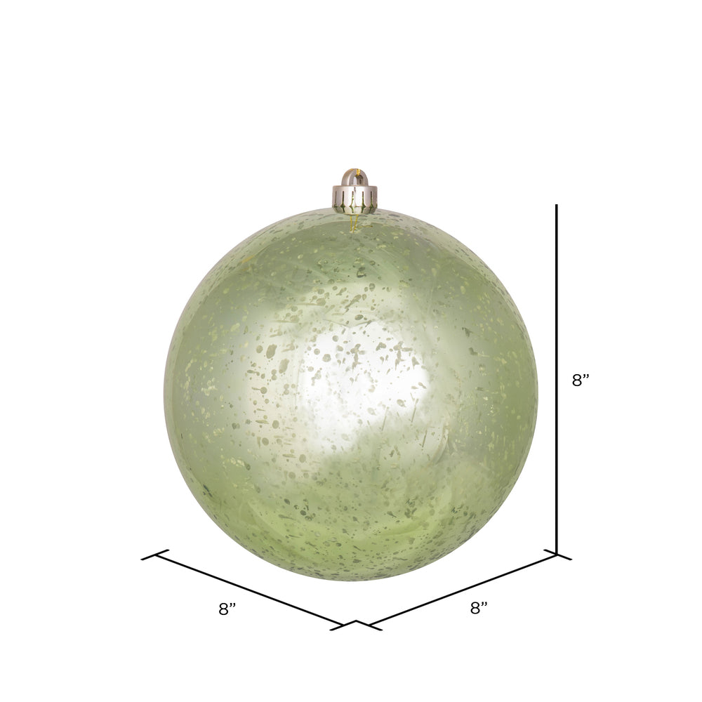 Vickerman 8" Celadon Shiny Mercury Ball Ornament