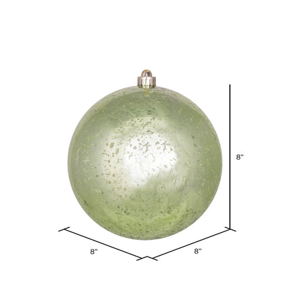 Vickerman 8" Celadon Shiny Mercury Ball Ornament