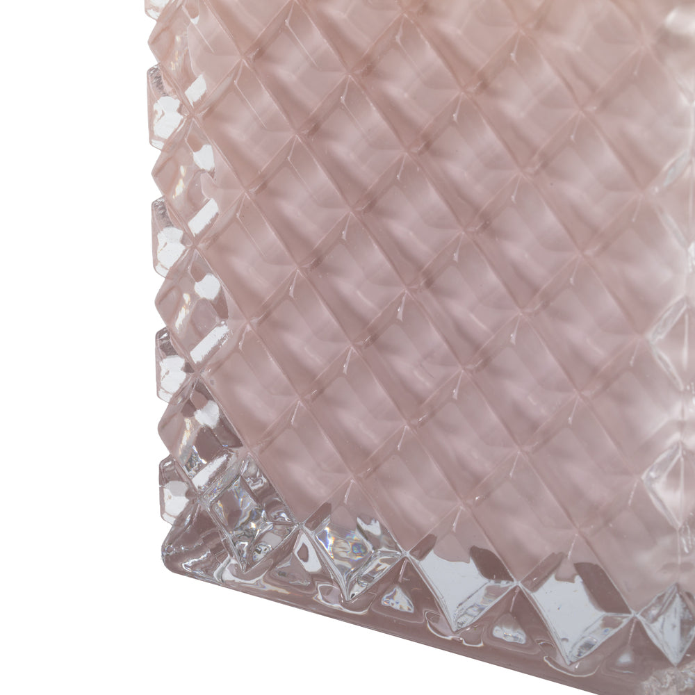 Vickerman 4" Almondine Square Glass Container Set of 2