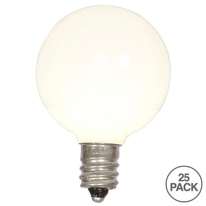 Vickerman G40 Warm White Ceramic LED Replacement Bulb package of 25
