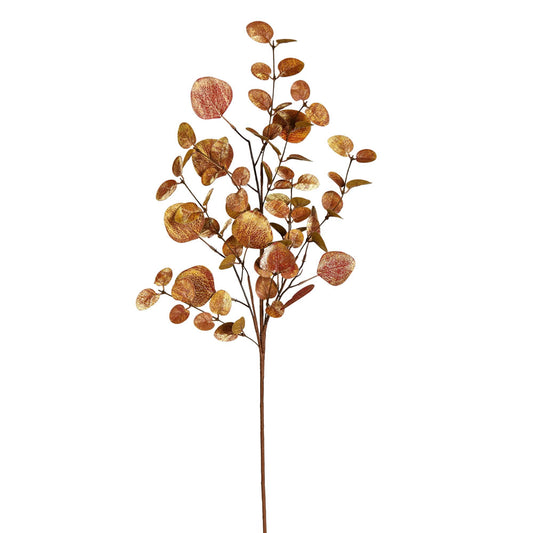 Vickerman 34" Copper Eucalyptus Artificial Christmas Spray. Includes 3 sprays per pack.