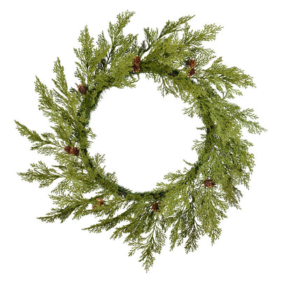 Vickerman 30" Cedar Pinecone Artificial Christmas Wreath Unlit
