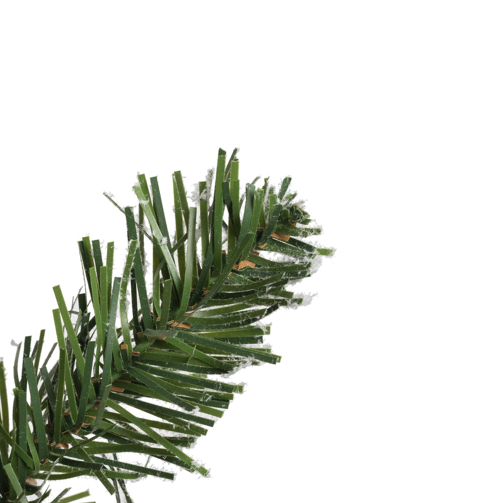 Vickerman 24" Flocked Kiana Artificial Christmas Wreath Warm White Dura-Lit® LED Mini Lights