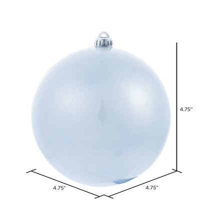 Vickerman 4.75" Periwinkle Candy Ball Ornament 4 per Bag