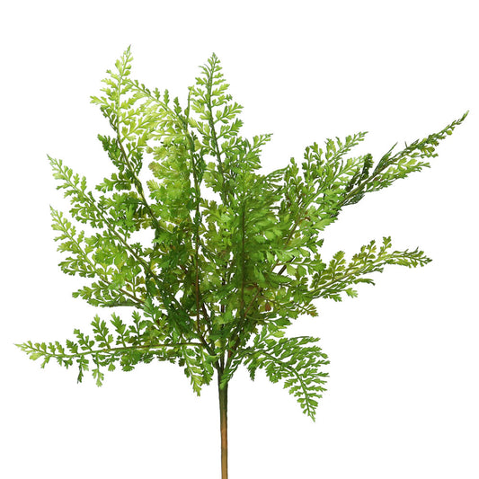 Vickerman 18" Artificial Green Fern Stem Set of 3