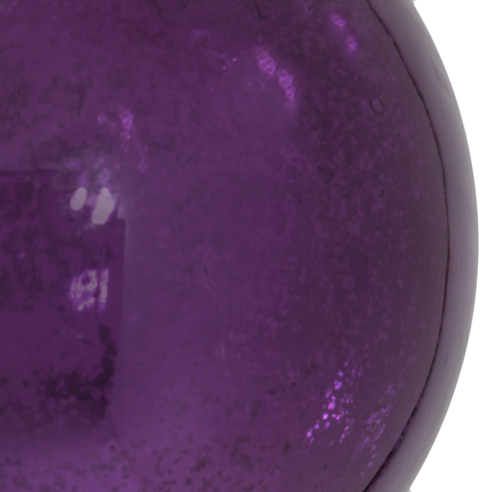 Vickerman 4.75" Plum Shiny Mercury Ball Ornament 4 per Bag