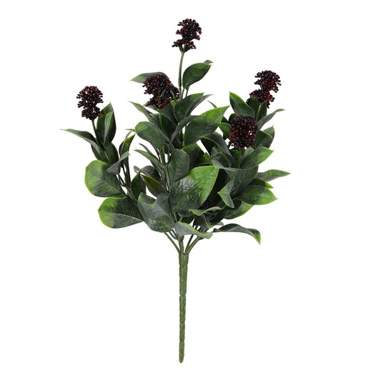 Vickerman 13.5" Artificial Ficus Stem with Berries UV Coated Set of 3