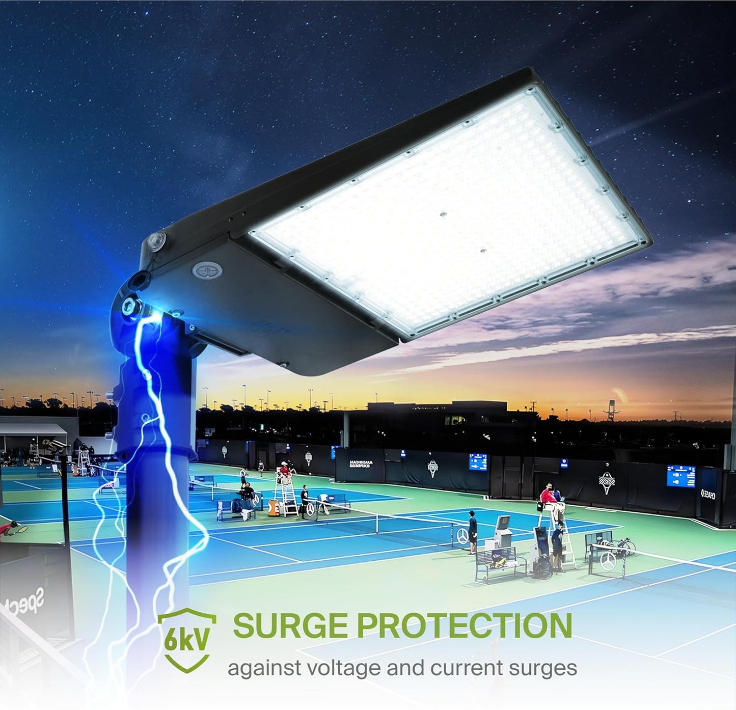 ASD Lighting LED Area Light 300W 120-277V 0-10V Dimmable 150Lm/W 5000K with Photocell with Slip Fitter Bracket Bronze UL DLC Premium