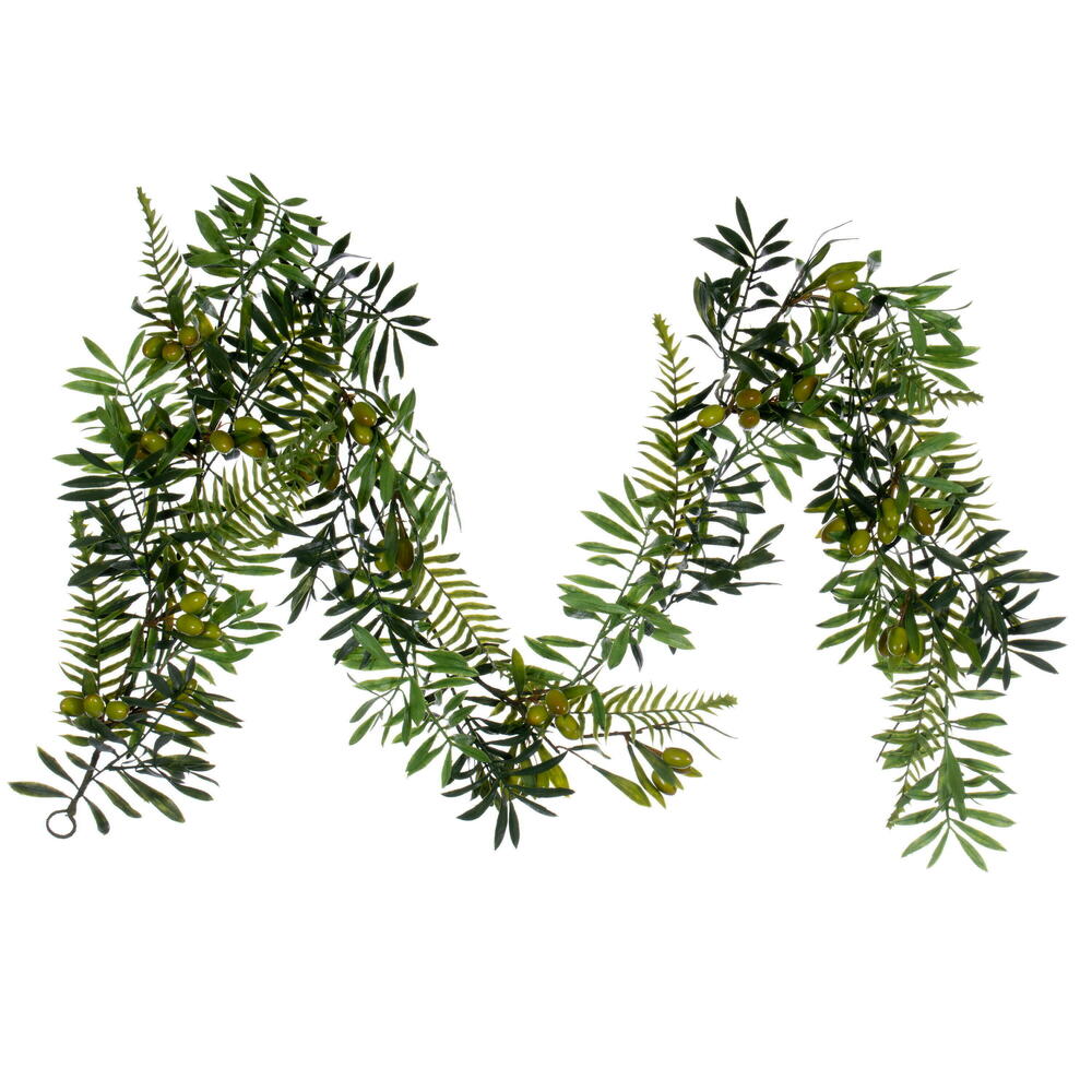 Vickerman 6' Artificial Mixed Olive Leaf Garland