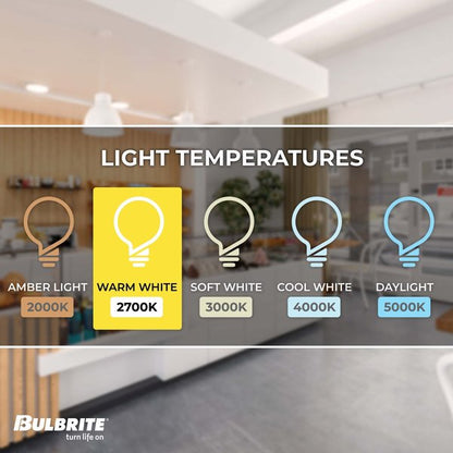 BULBRITE INCANDESCENT A21 MEDIUM SCREW (E26) 100W DIMMABLE LIGHT BULB 2700K/WARM WHITE HALF MIRROR 8PK (712110)