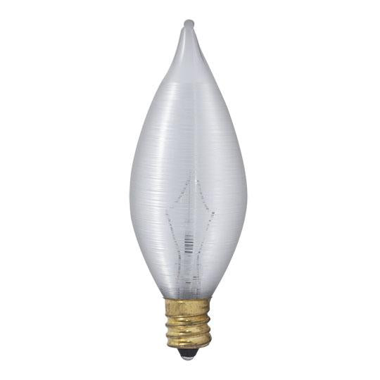 BULBRITE INCANDESCENT C11 CANDELABRA SCREW (E12) 40W DIMMABLE LIGHT BULB SATIN 10PK (430040)