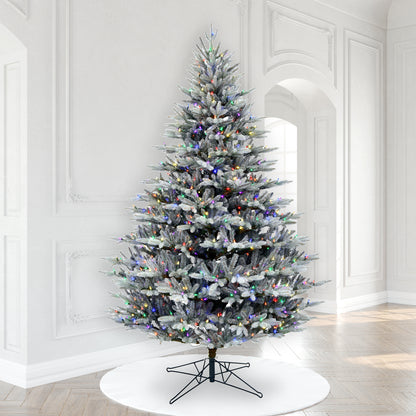 Vickerman 9' x 68" Douglas Blue Fir Artificial Christmas Tree Multi-colored Dura-Lit LED lights