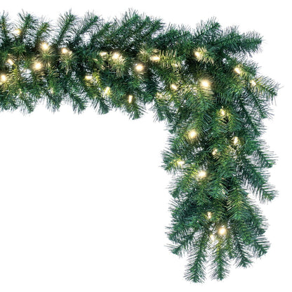 Vickerman 50' Douglas Fir Artificial Christmas Garland Warm White LED Lights