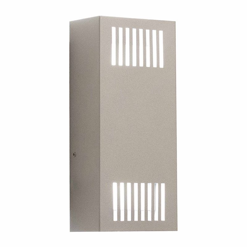 Westgate LED Wall Sconce Light, Outdoor Lighting, 15W, 1300 Lumens, 5000K, Silver Finish