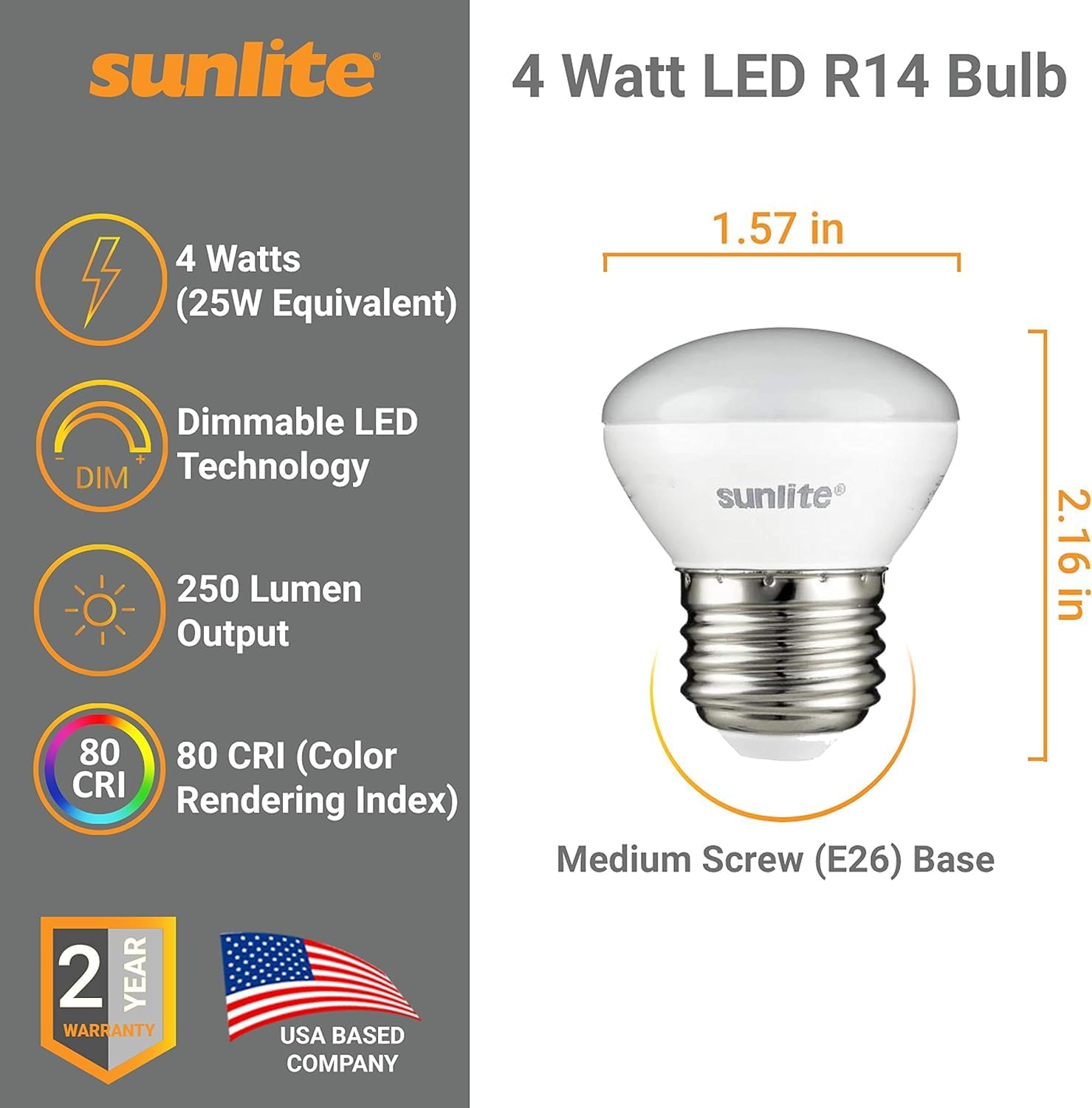 Sunlite 41763-SU LED Reflector Floodlight Bulb - Thumbnail 2