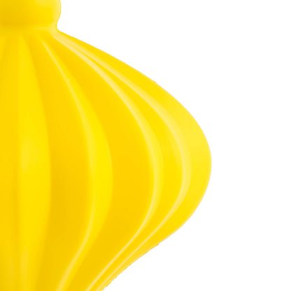Vickerman 6" Yellow Matte Onion Drop Christmas Ornament 4 per pack