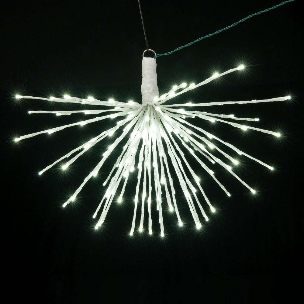 Vickerman 160Lt x 24" White Starburst Pure White 5mm LED Lights.
