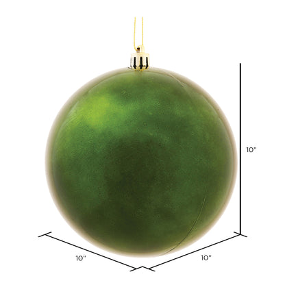 Vickerman 10" Moss Green Shiny Ball Ornament