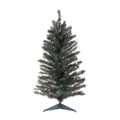 Vickerman 36" Canadian Pine Artificial Christmas Tree Clear Dura-lit Lights