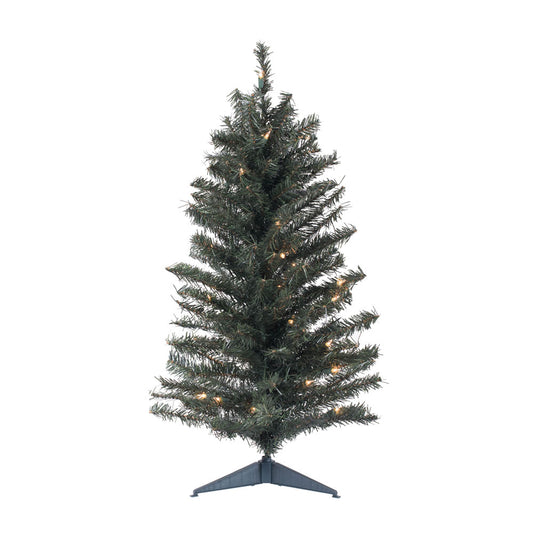 Vickerman 36" Canadian Pine Artificial Christmas Tree Clear Dura-lit Lights