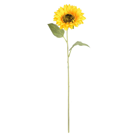 Vickerman 23" Artificial Yellow Sunflower Stem 6 per Bag