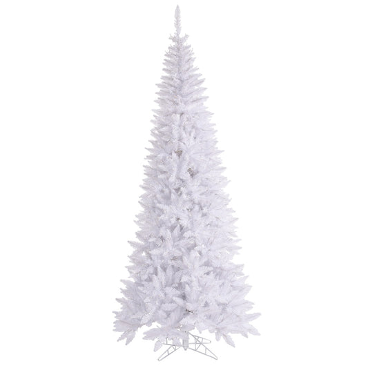 Vickerman 10' White Fir Slim Artificial Christmas Tree Unlit