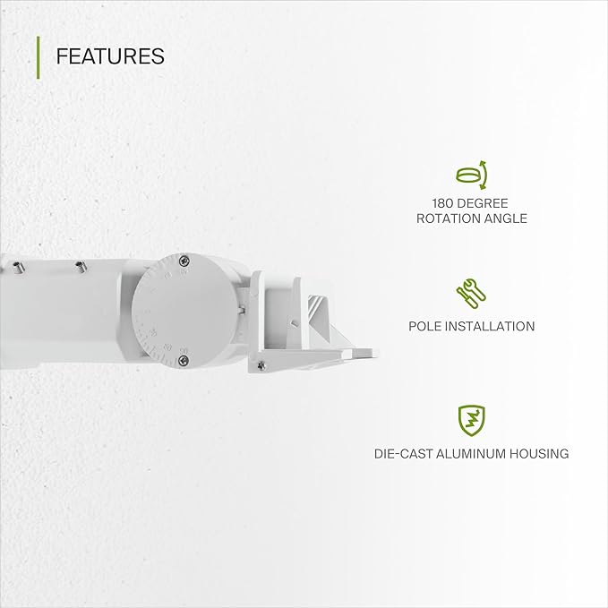 ASD Lighting Slip fitter Mounting Bracket for LED Area Lights LSB2 LSB5 400-500W White