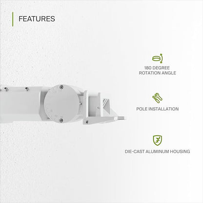 ASD Lighting Slip fitter Mounting Bracket for LED Area Lights LSB2 LSB5 400-500W White