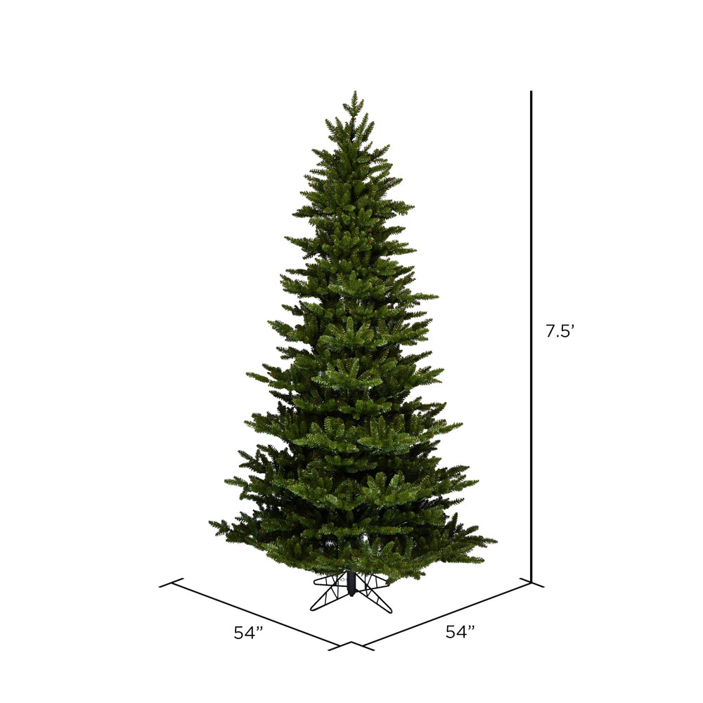 Vickerman 7.5' x 54" Natural Fraser Fir Artificial Christmas Tree Unlit