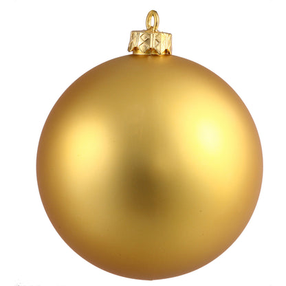 Vickerman 2.75" Gold Matte Ball Ornament 12 per Bag