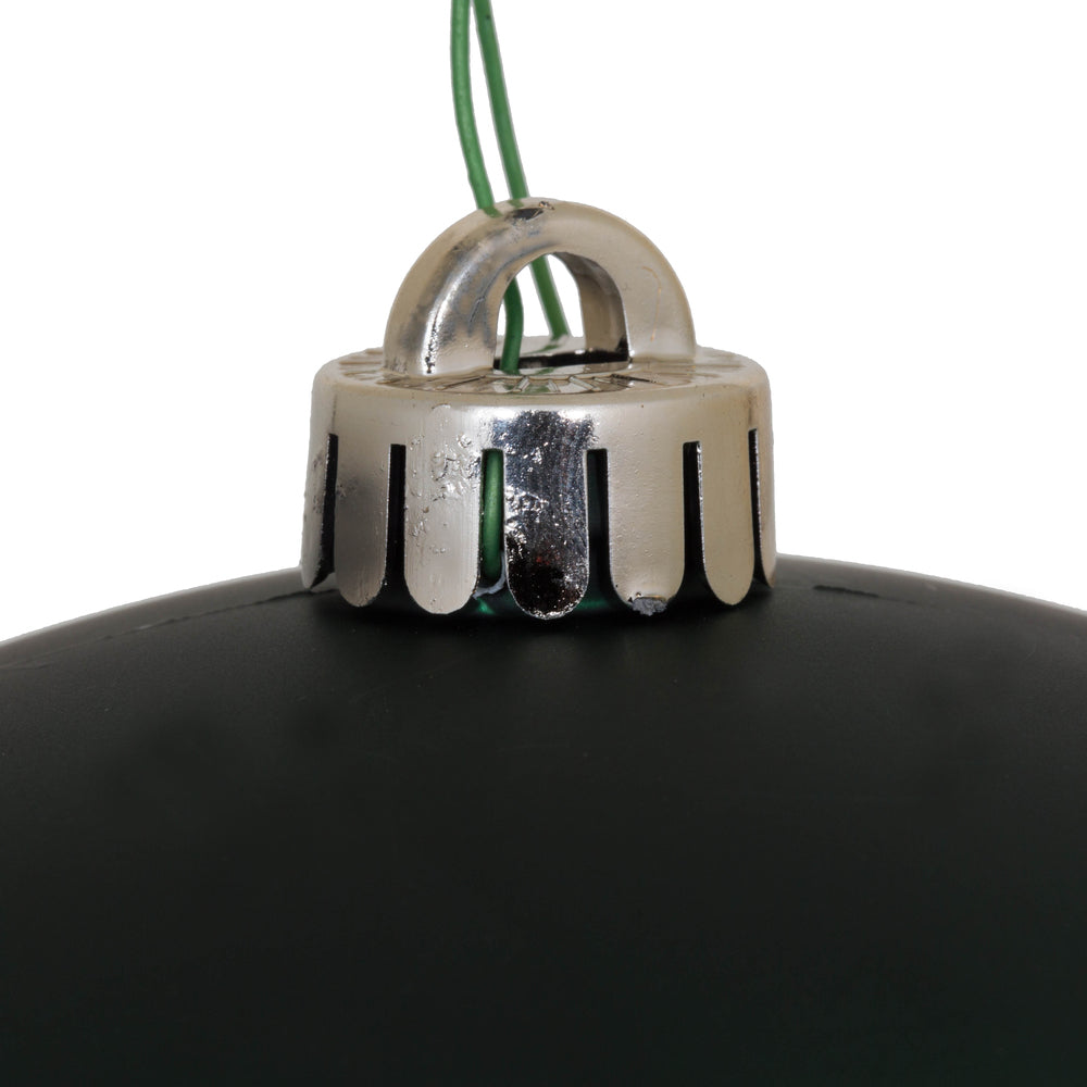 Vickerman 8" Midnight Green Matte Ball Ornament