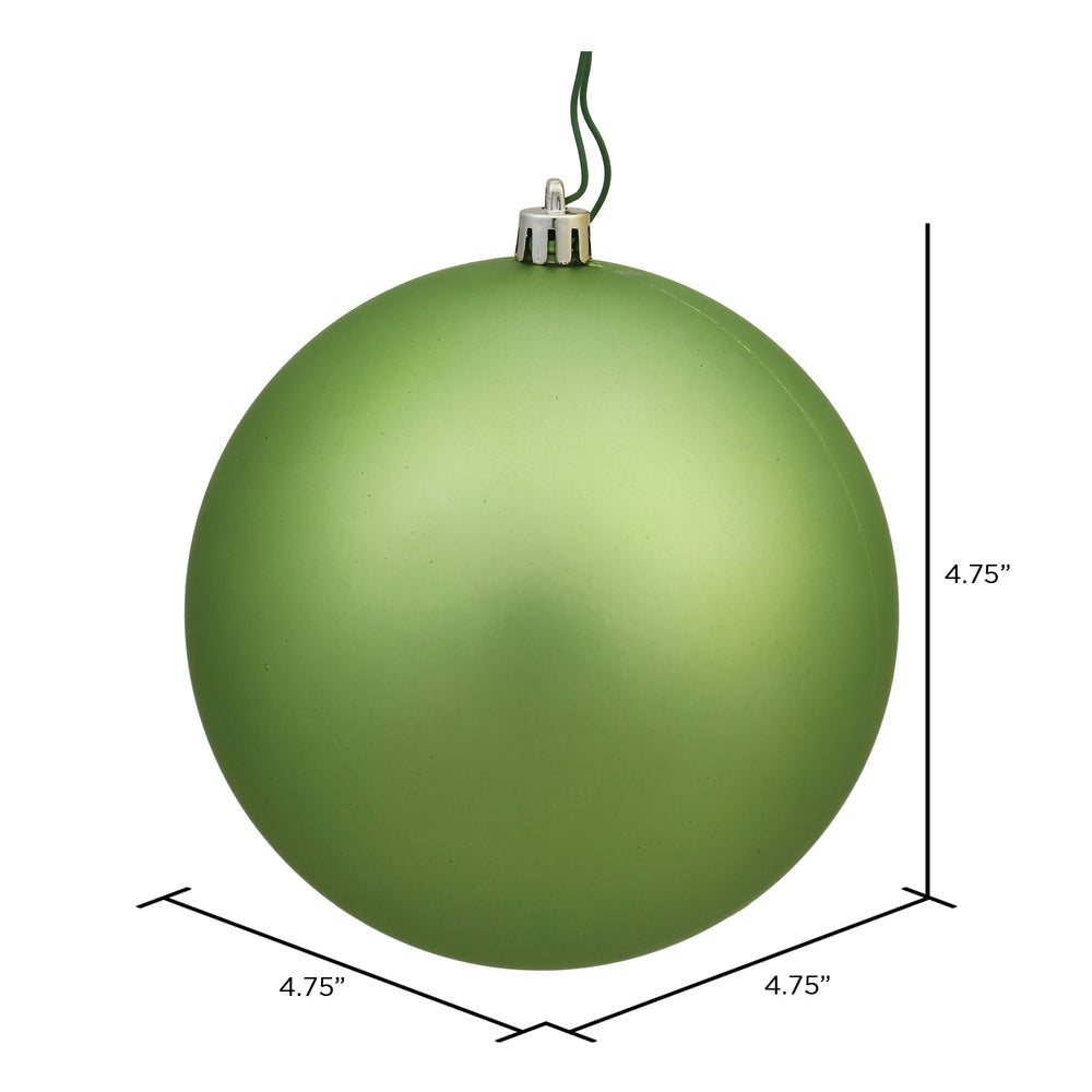 Vickerman 4.75" Celadon Matte Ball Ornament 4 per Bag