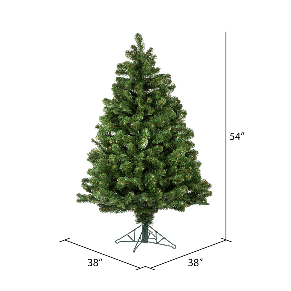 Vickerman 4.5' x 38" Oregon Fir Outdoor Artificial Christmas Tree Unlit