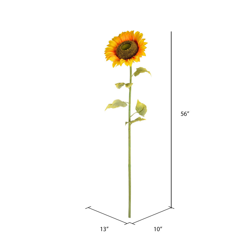 Vickerman 56" Artificial Yellow Sunflower Stem