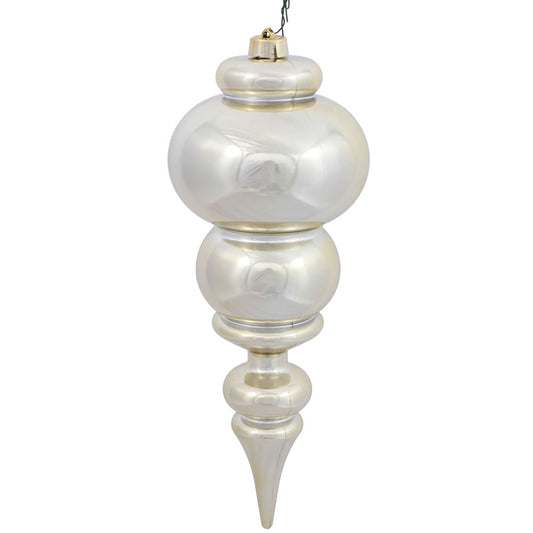 Vickerman 14" Champagne Shiny Finial Ornament