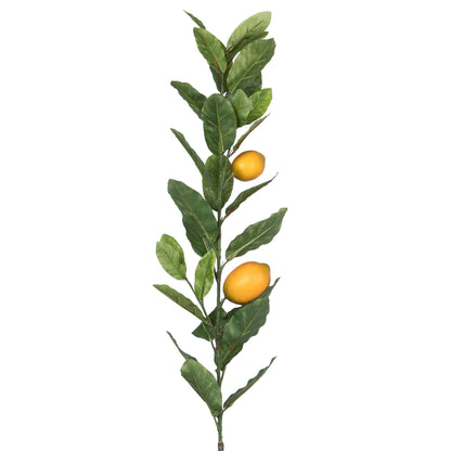 Vickerman 48" Artificial Lemon Branch with leaves and lemons.