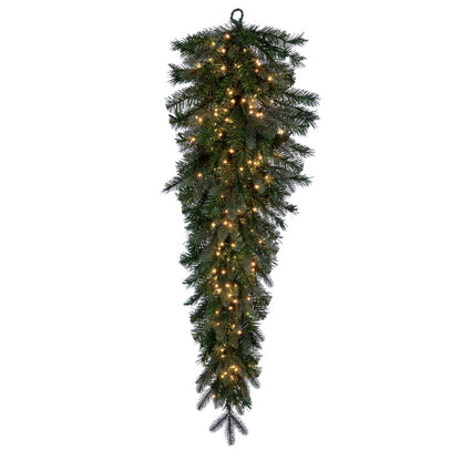 Vickerman 48" Douglas Fir Artificial Pre-Lit Teardrop Warm White 3mm Low Voltage LED Wide Angle Lights.