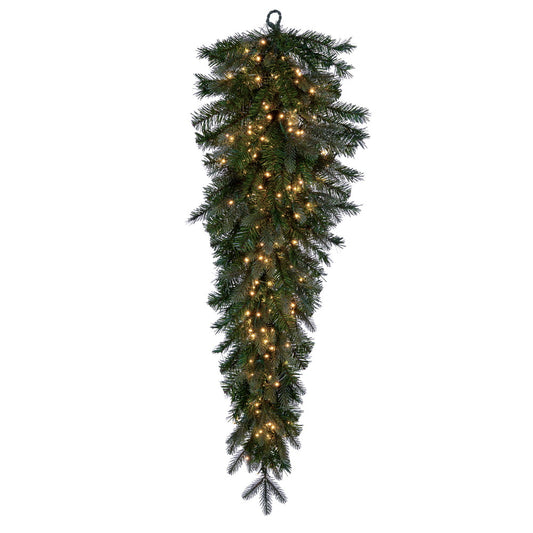 Vickerman 48" Douglas Fir Artificial Pre-Lit Teardrop Warm White 3mm Low Voltage LED Wide Angle Lights.