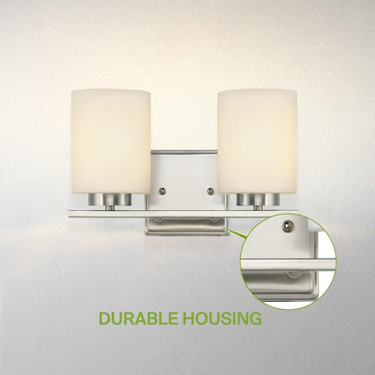 ASD Lighting 2-light Vanity Light 2xE26 60W 120V Satin Nickel ETL